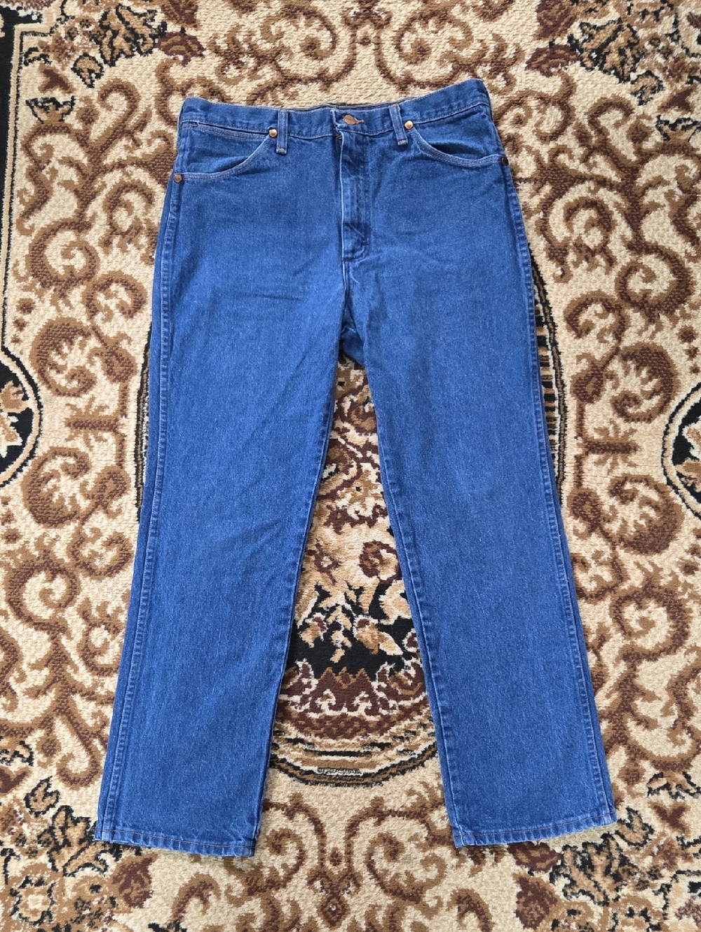 Wrangler 100% Cotton Denim Blue Jeans Western Cowboy Retro Vintage 90s Y2K
